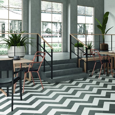 店舗デザイン　様々な組み合わせが楽しめるタイルデルフロア_3