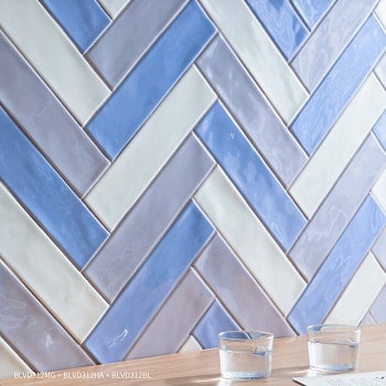 店舗 内装壁タイル ブールバード