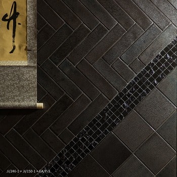 店舗　内装壁タイル　じん［甚］