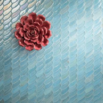 店舗 モザイクタイル フェザー /ガラスモザイク