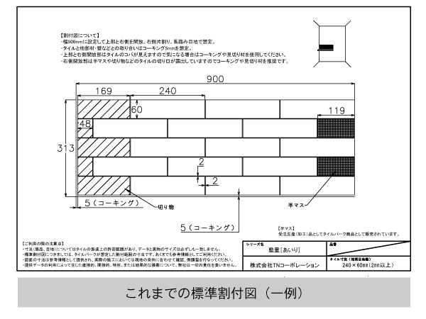 これまでの標準割付図