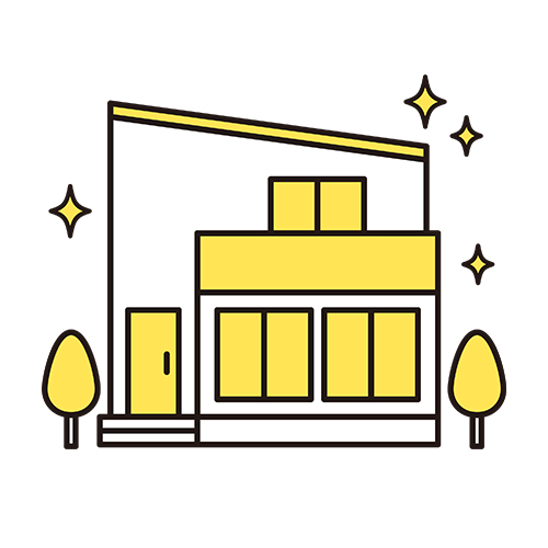きれいな家のイラスト