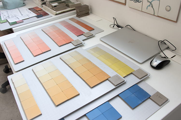 タイル色見本台紙