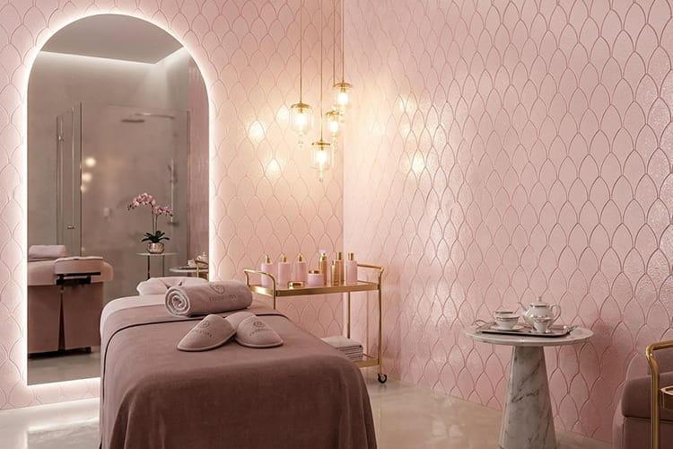 凹凸のあるピンクの生成イメージ